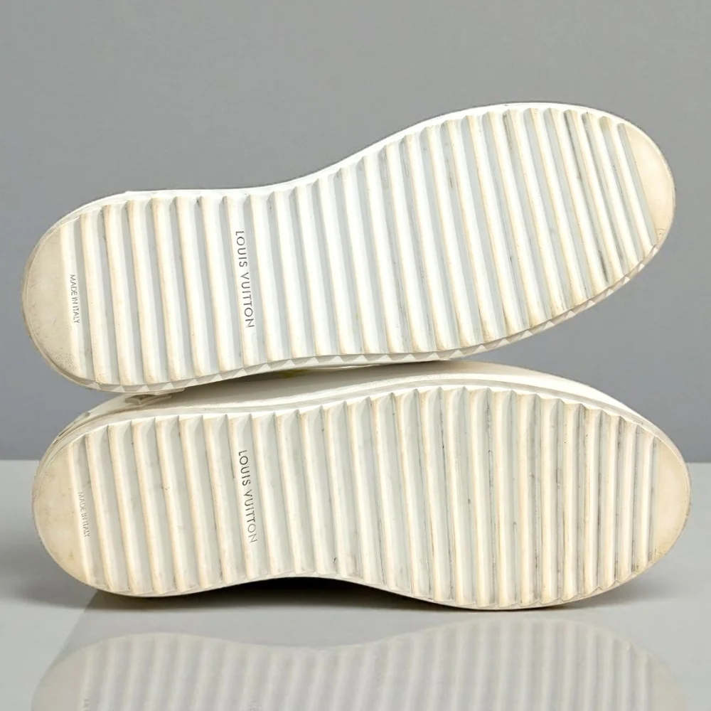 Louis Vuitton Time Out Sneaker Pastel Monogram White Pink Yellow Shoes